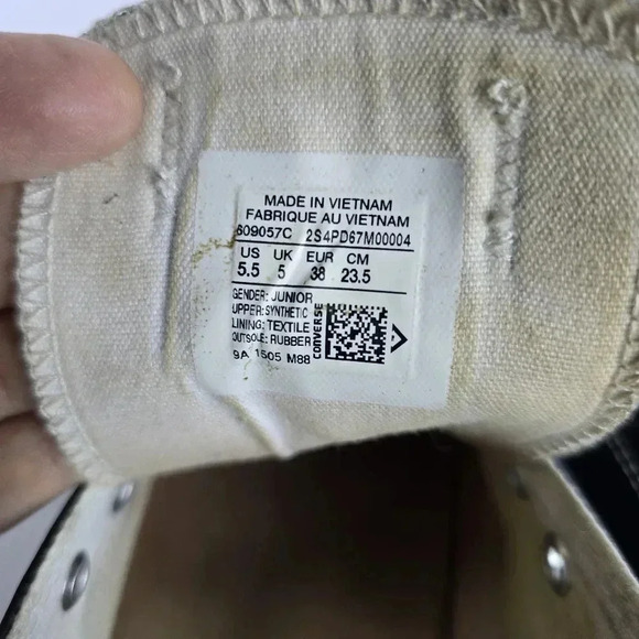 Converse Black and White Slip-On Sneakers - Picture 9 of 11